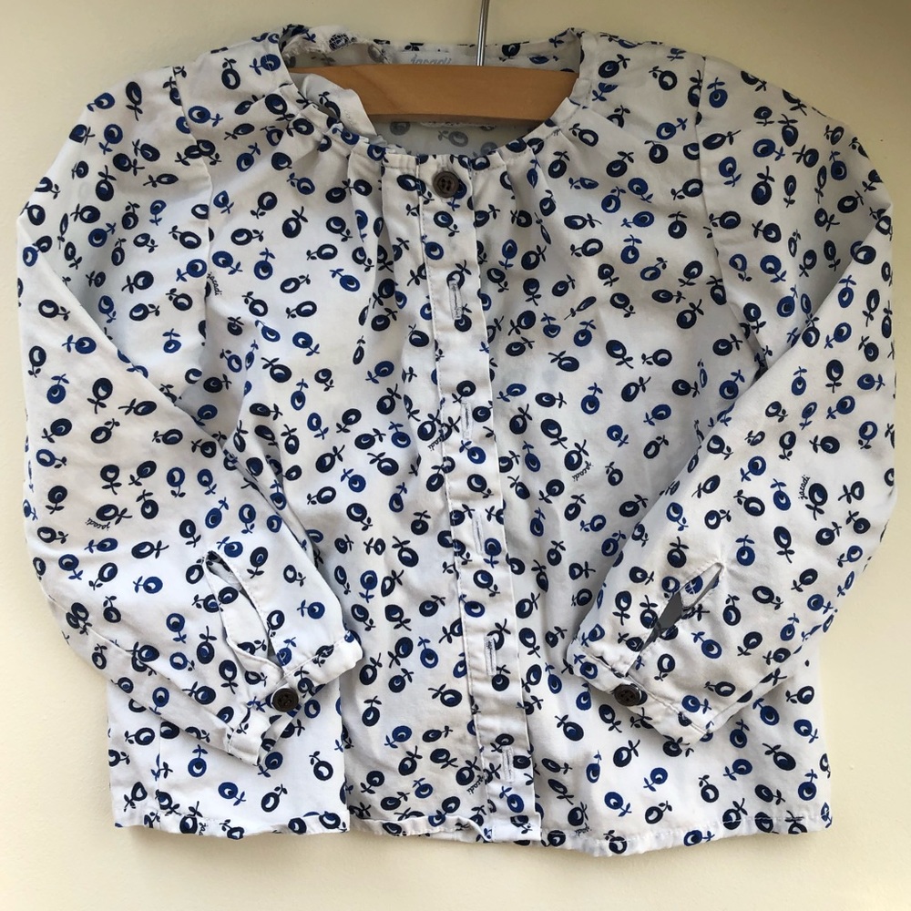 Jacadi button down blouse